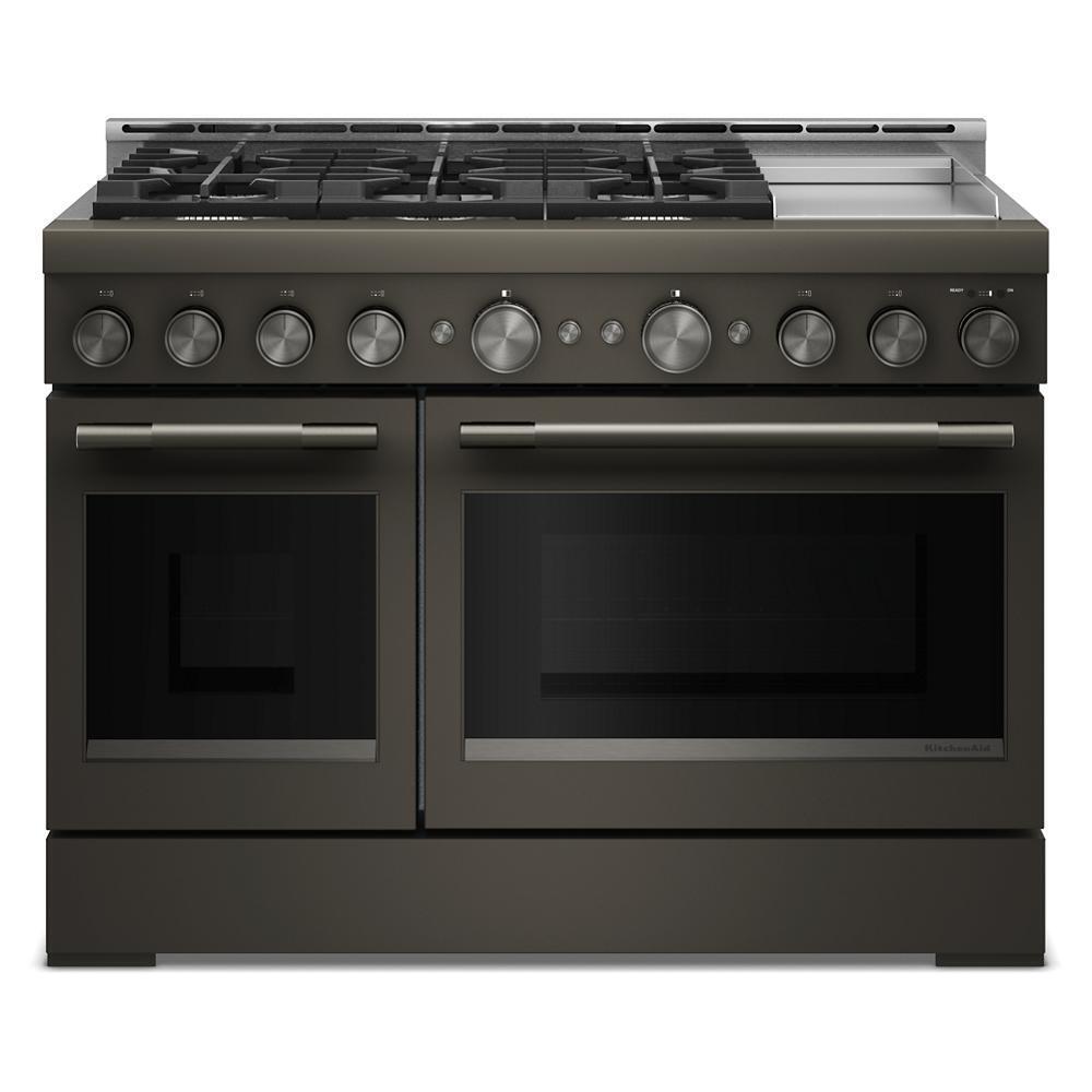 KitchenAid® 48-Inch 6 Burner Commercial-Style Gas Range with Griddle