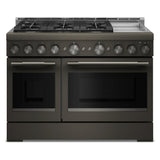 KitchenAid® 48-Inch 6 Burner Commercial-Style Gas Range with Griddle