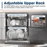 24" Top Control Stainless Steel Pocket Handle 49 dBA Dishwasher with Auto Door Open