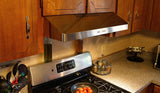 36" under cabinet hood stainless steel