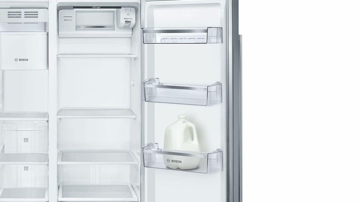 300 Series Freestanding Counter-Depth Side-by-Side Refrigerator 36'' Easy clean stainless steel B20CS30SNS