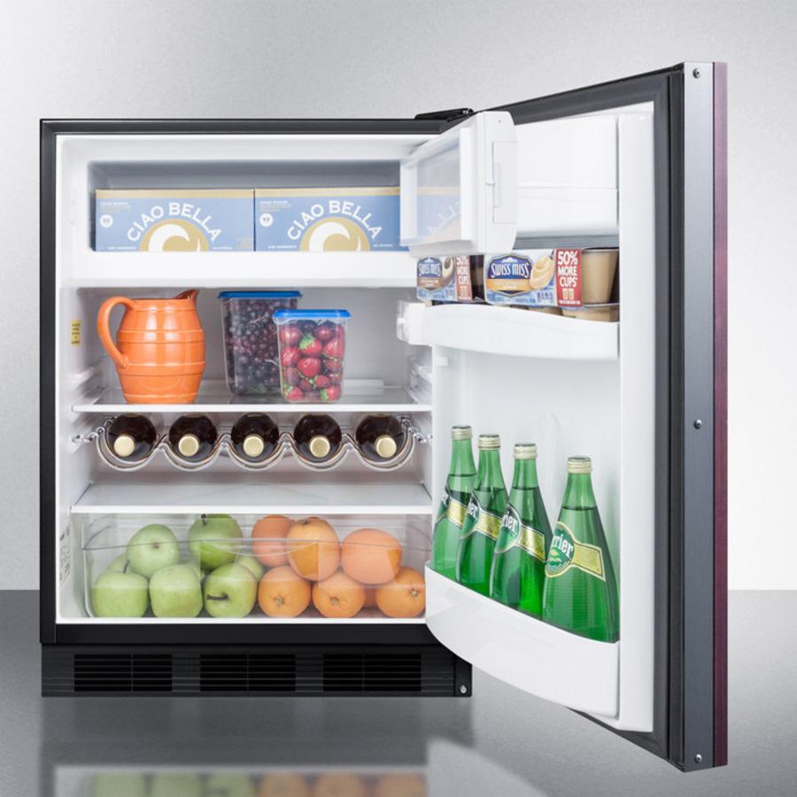 24" Wide Refrigerator-freezer, ADA Compliant (panel Not Included)