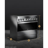 NOIR™ 36" Induction Professional-Style Range