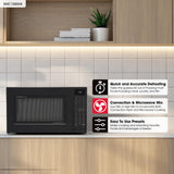 Sharp 1.5 cu. ft. 900W Black Convection Countertop Microwave Oven