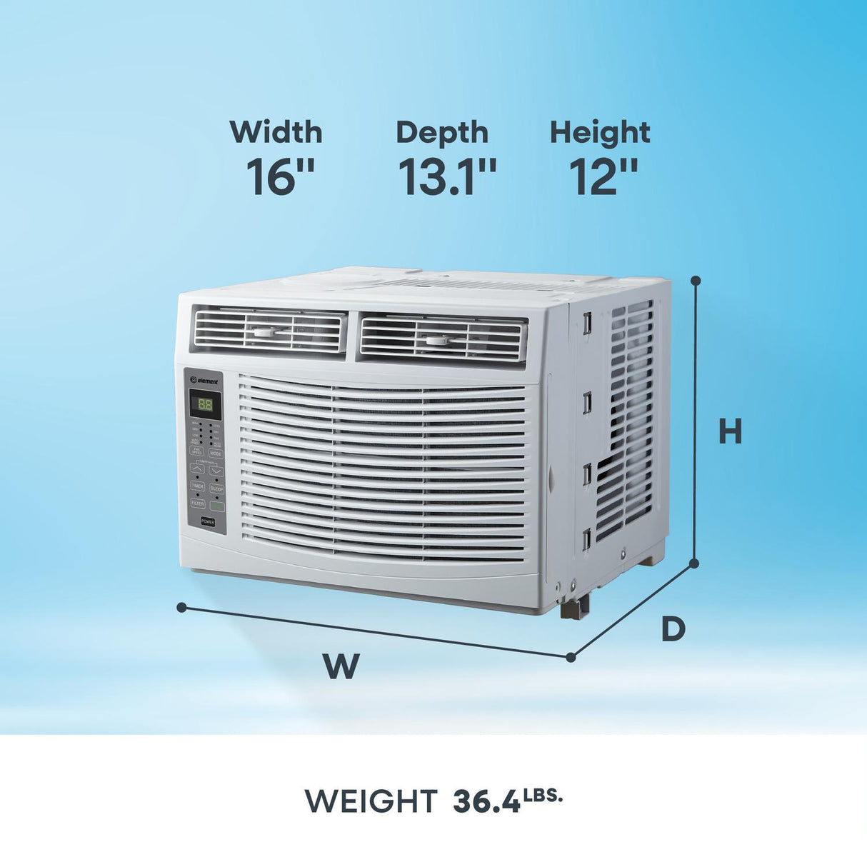 Element Electronics 5,000 BTU Window Air Conditioner - White (EWR05E)