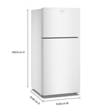 30-Inch Wide Top-Freezer Refrigerator With Dual Crisper Drawers-19 Cu. Ft.