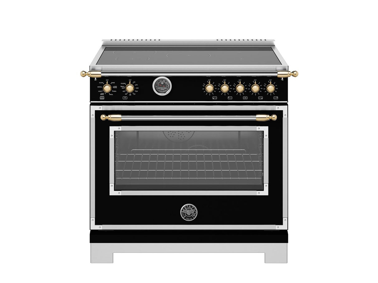 36" Heritage Series range - Electric self clean oven - 5 induction zones