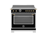 36" Heritage Series range - Electric self clean oven - 5 induction zones