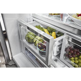 26.8 cu. ft. 36-Inch Width Standard Depth French Door Refrigerator with Exterior Ice and Water and PrintShield™ finish