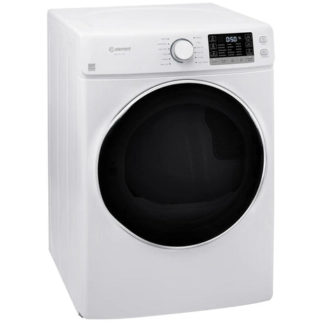 Element Electronics 8.0 cu. ft. Front Load Gas Dryer - White (EFD8027GBW)
