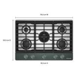KitchenAid® 30 in. Gas Cooktop with 5 Burners and Integrated Wok Grate