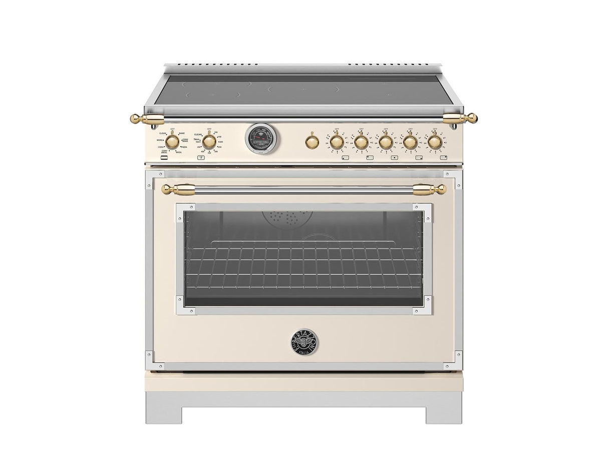 36" Heritage Series range - Electric self clean oven - 5 induction zones