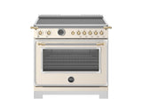 36" Heritage Series range - Electric self clean oven - 5 induction zones