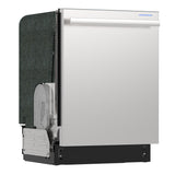 24" Top Control Stainless Steel Handle 47 dBA Dishwasher with Auto Door Open