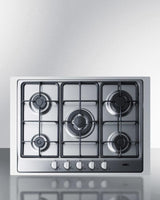 30" Wide 5-burner Gas Cooktop