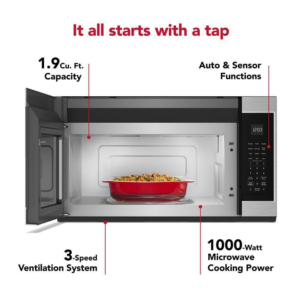 1.9 Cu. Ft. Microwave Hood Combination with Auto Functions