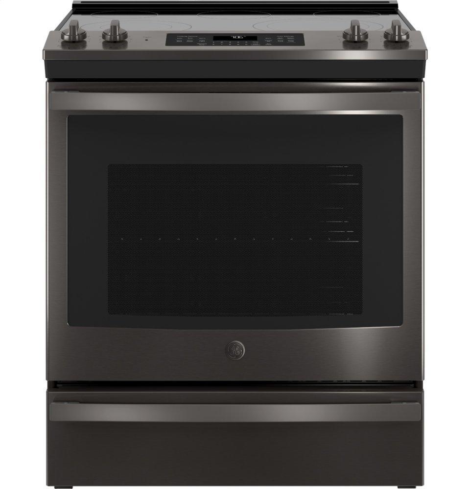 GE® 30" Slide-In Electric Convection Range