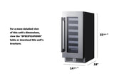 15" Wide Built-in Wine Cellar