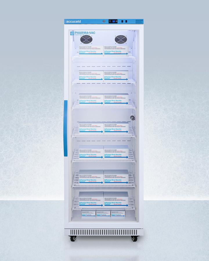 18 CU.FT. Upright Vaccine Refrigerator, Certified To Nsf/ansi 456 Vaccine Storage Standard