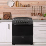 Element Electronics 4.0 cu. ft. 30", 6-Burner Gas Range (EEGR3A6MCCB)