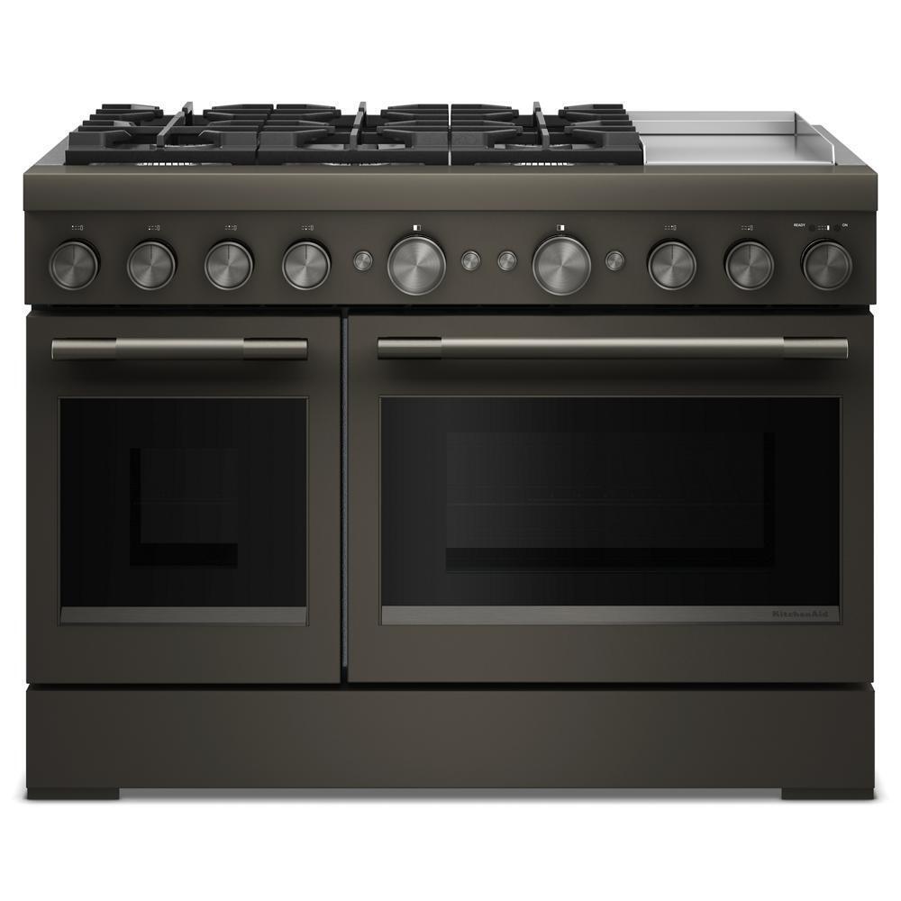 48-Inch 6 Burner Commercial-Style Dual Fuel Range with Griddle