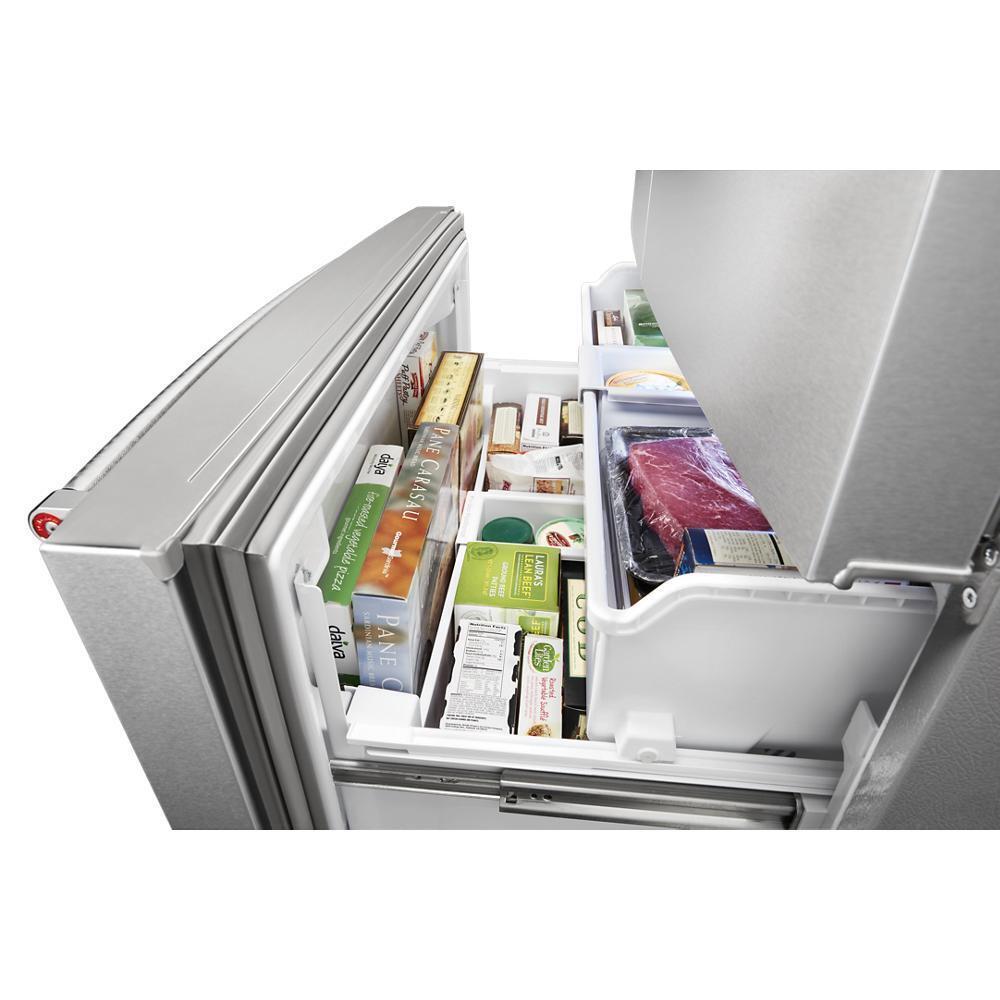 26.8 cu. ft. 36-Inch Width Standard Depth French Door Refrigerator with Exterior Ice and Water and PrintShield™ finish