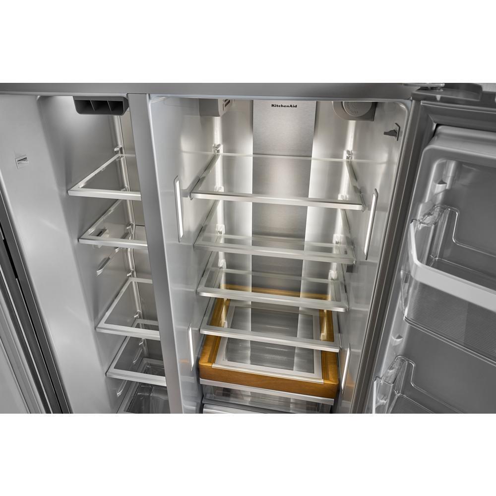 20.8 Cu. Ft. Counter-Depth Side-by-Side Refrigerator with Exterior Ice and Water Dispenser in PrintShield™ Finish