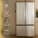 36-Inch French Door Refrigerator with Interior Water Dispenser - 31 cu. ft.