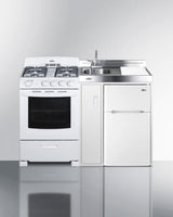 54" Wide All-in-one Kitchenette With Gas Range