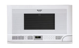 1.5 cu. ft. 1100W White Sharp Over-the-Counter Carousel Microwave Oven