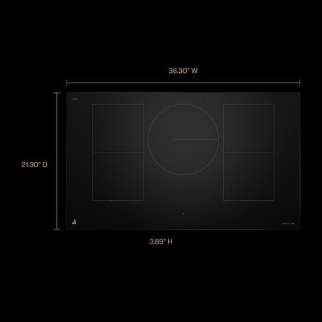 36" Oblivion Smart Induction Cooktop with Temperature-Controlled Cooking