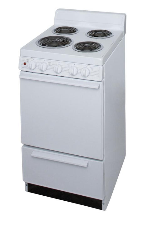 20 in. Freestanding Electric Range in White