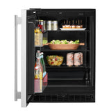 24" Undercounter Refrigerator with Stainless Steel Door