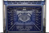 Robam G517K 30 Chef s Favorite Convection Freestanding Gas Range, 5 Sealed Brass Burners w/Cast Iron rates (Wok Grate Included), 5 Cu. Ft. Oven with Blue Interior, 6 Cooking Modes