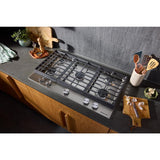 KitchenAid® 36 in. Gas Cooktop with 5 Versatile Burners