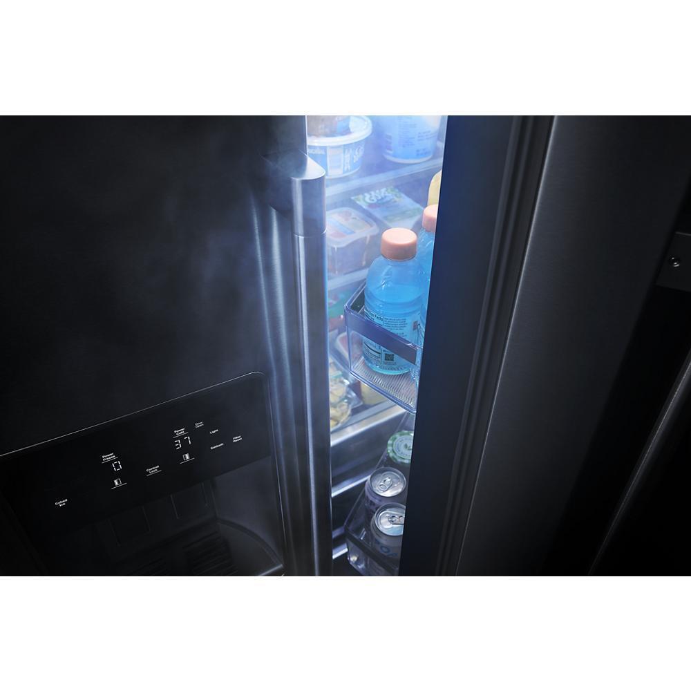 36-inch Wide Full-Depth Side-by-Side Refrigerator with Arctic Blue Interior - 28.7 Cu. Ft.