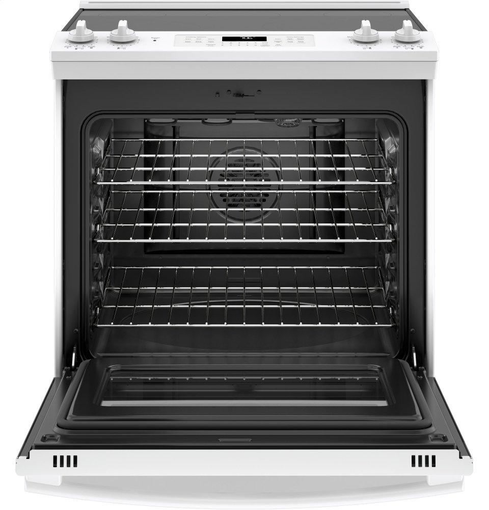 GE® 30" Slide-In Electric Convection Range