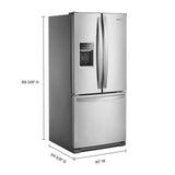 30-inch Wide French Door Refrigerator - 20 cu. ft.