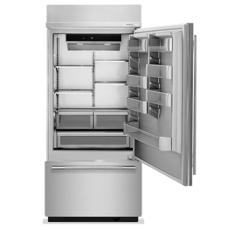 20.8 Cu. Ft. 36" Built-In Bottom Mount Refrigerator with Platinum Interior