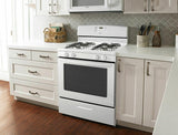 30-inch Gas Range with Easy Touch Electronic Controls - White