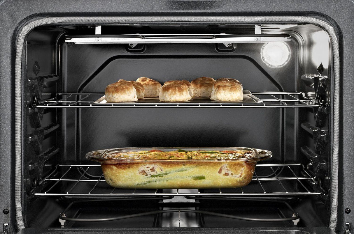 4.8 Cu. Ft. Freestanding Electric Range with FlexHeat Dual Radiant Element Black