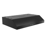 Broan® Glacier 36-Inch Convertible Under-Cabinet Range Hood, 450 Max Blower CFM, Black