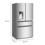 36-inch Wide True Counter Depth 4-Door French Door Refrigerator - 22 cu. ft.