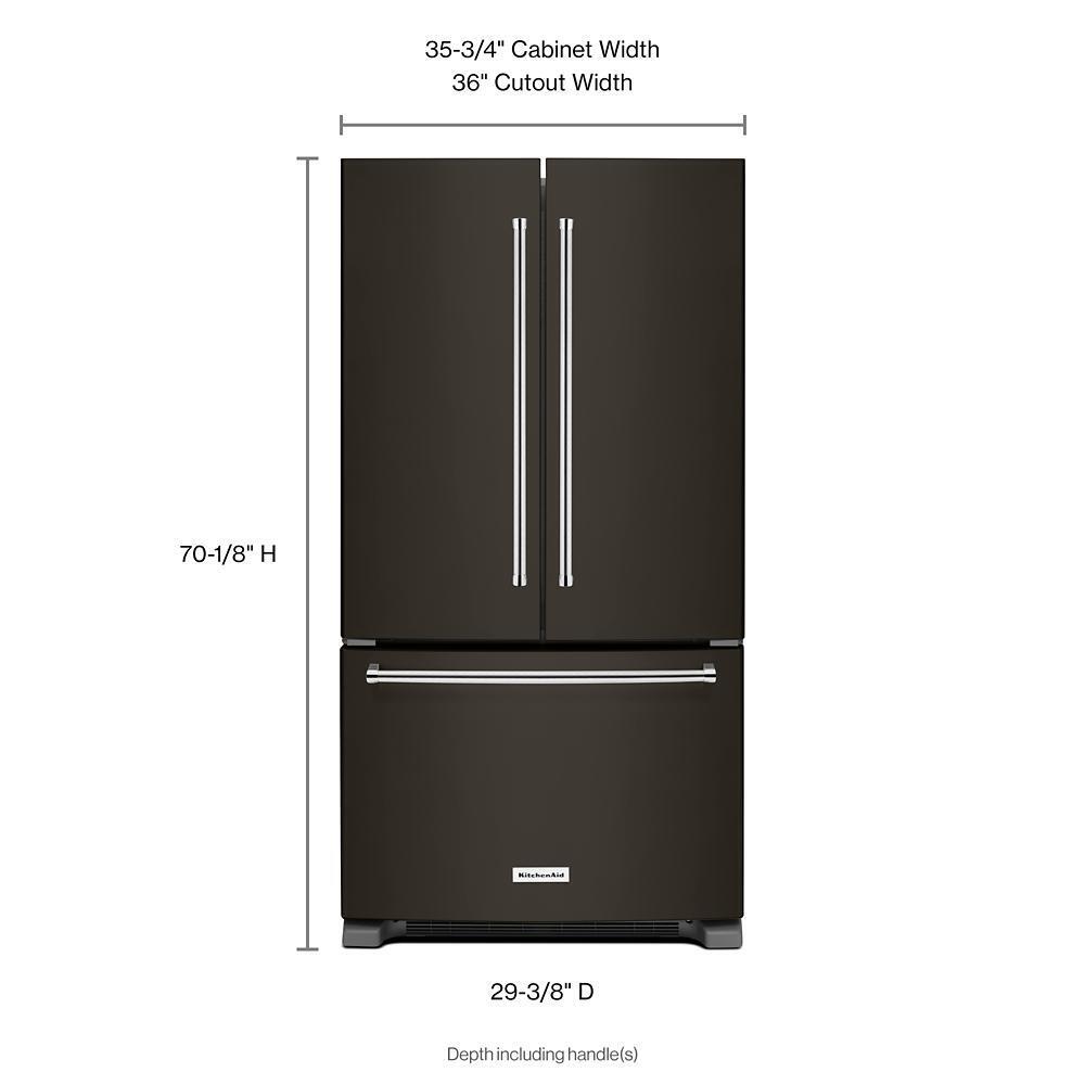 20 cu. ft. 36-Inch Width Counter-Depth French Door Refrigerator with Interior Dispense and PrintShield™ Finish