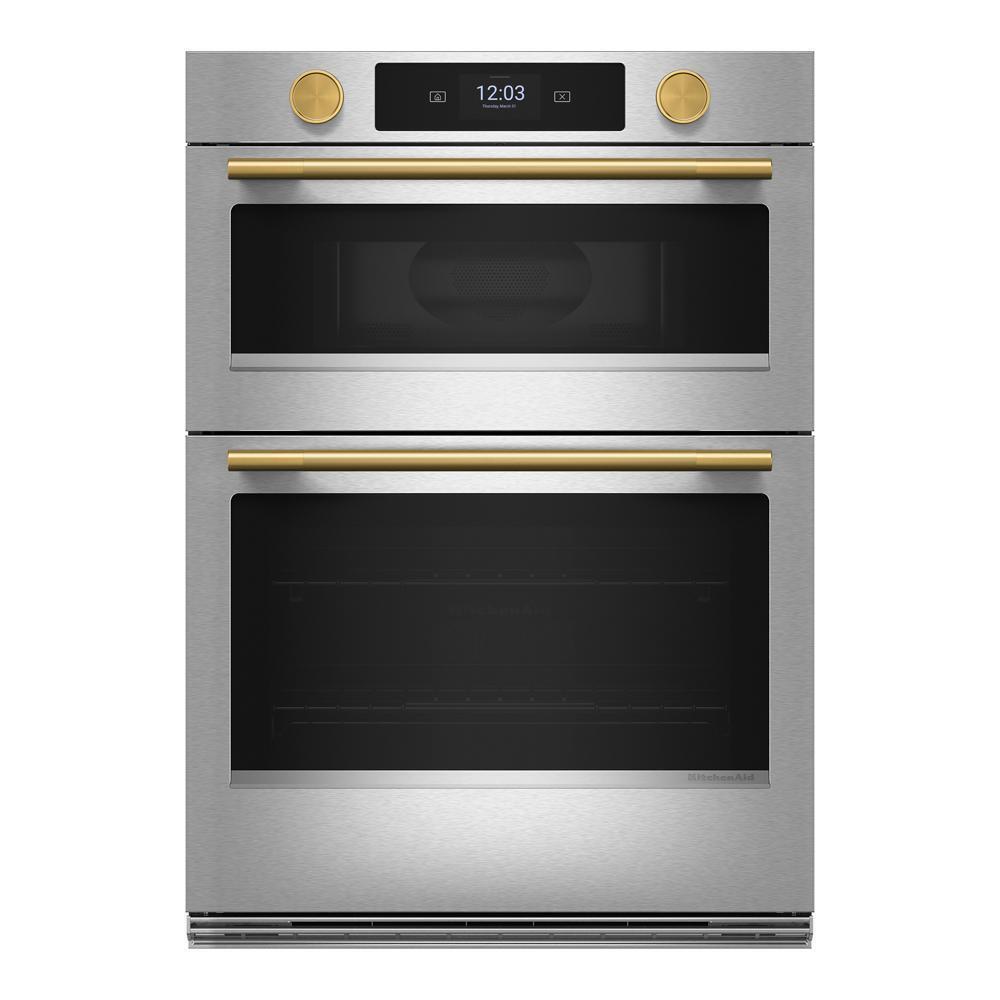 Brass Handle and Knob Hardware Accessory Kit for KitchenAid® 30" Double Wall Oven & Microwave Combo