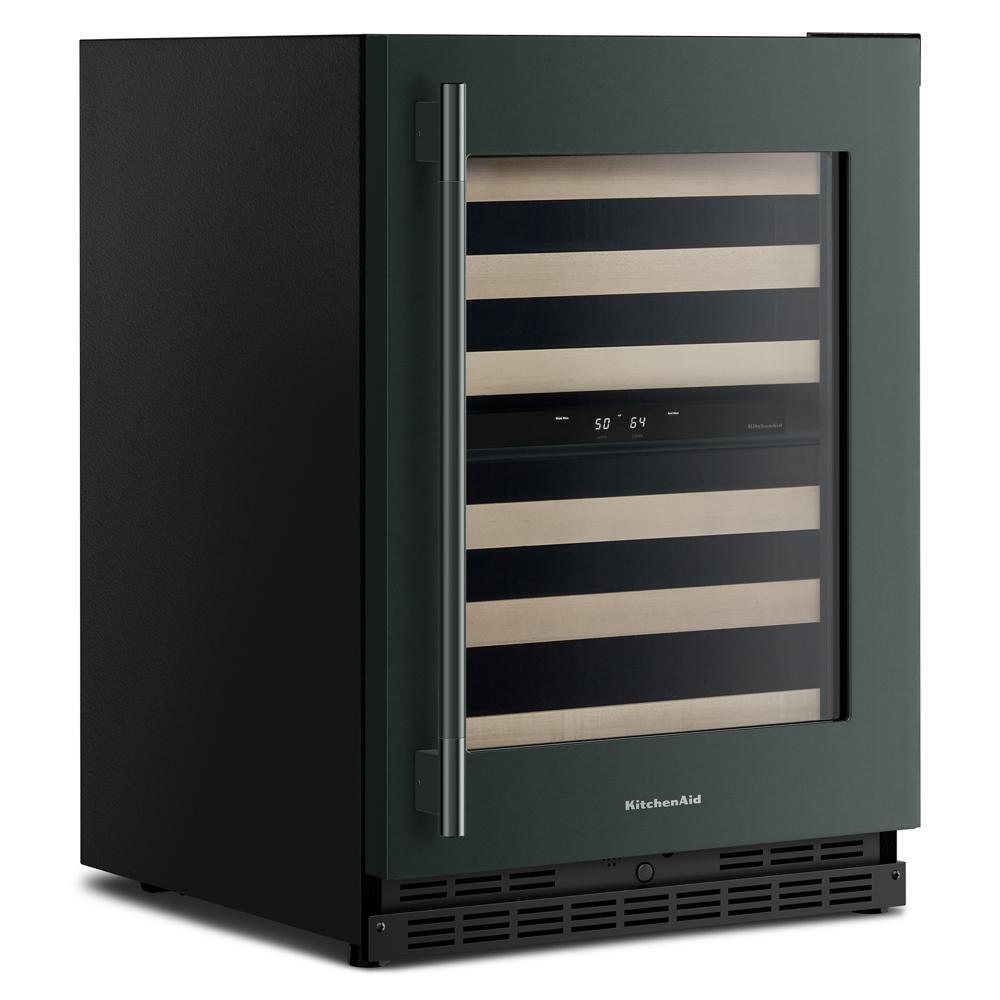 24" Undercounter Wine Cellar with Full-Extension Wood-Front Racks