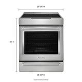 30-Inch 4-Element Induction Slide-In Convection Range with Baking Drawer