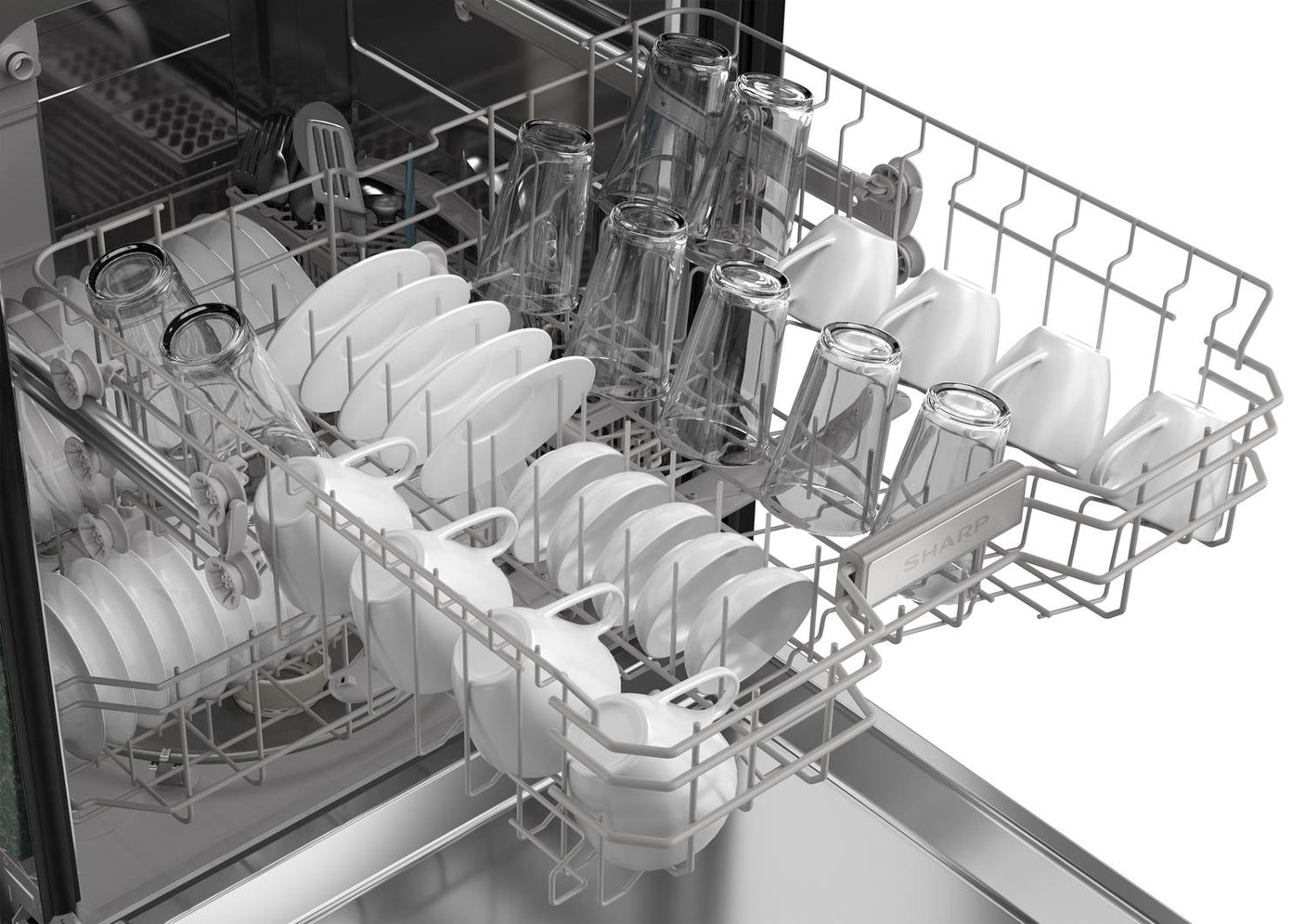 Sharp 24 in. Stainless Steel Hybrid 52dB Dishwasher