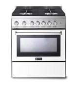 30" Gas Range - White