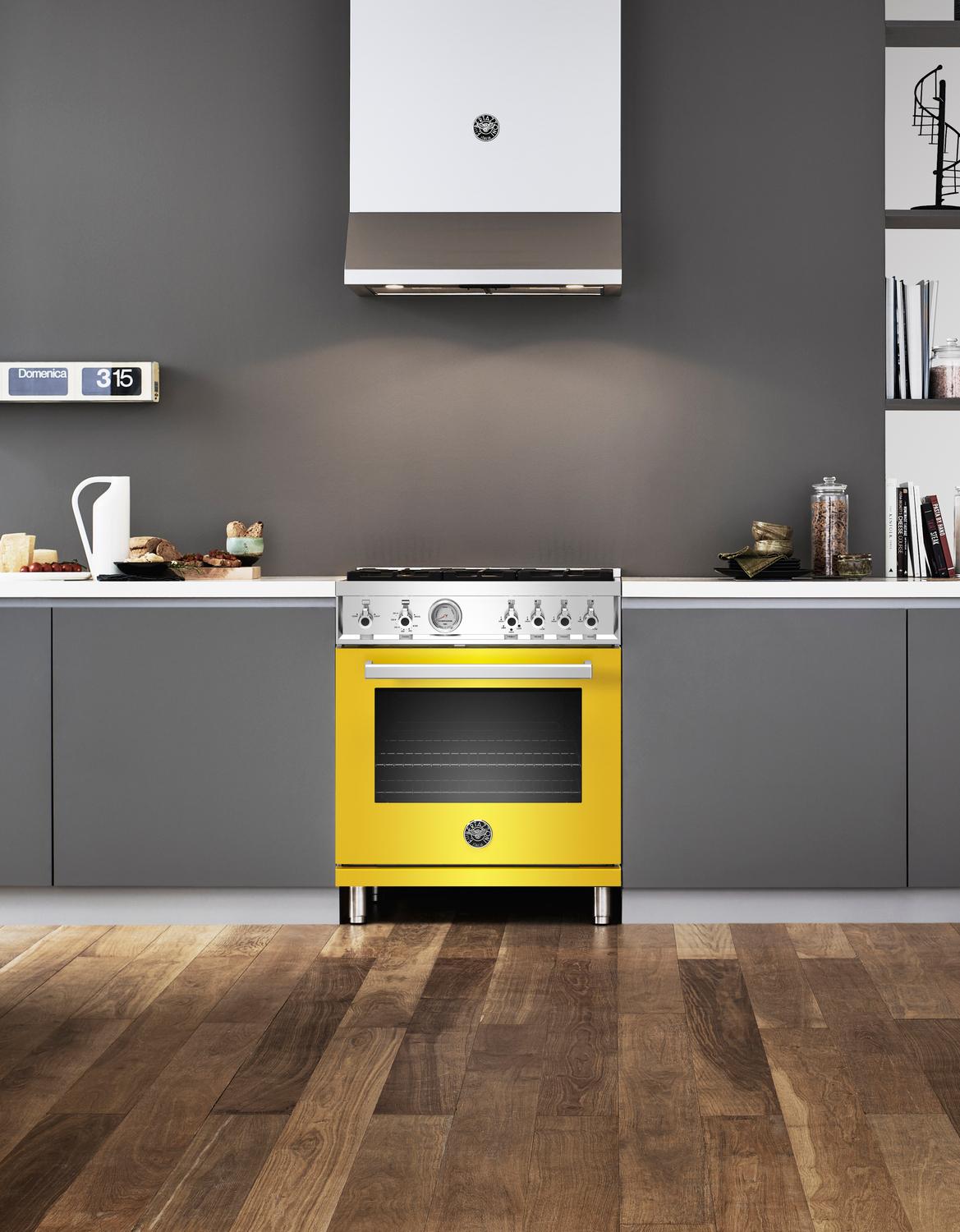 30 inch All Gas Range, 4 Brass Burner Giallo